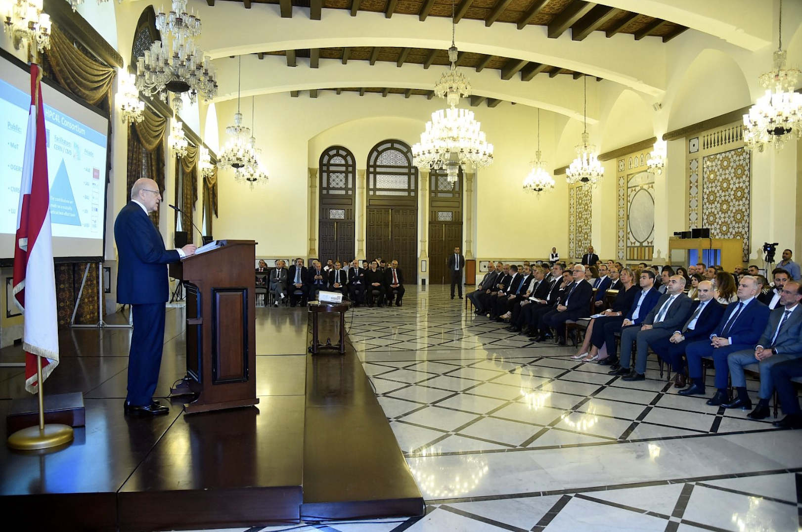 H.E. Mr. Najib Mikati, Prime Minister of Lebanon, saluted the efforts of all involved in the HPC4L project during a ceremony in Beirut’s Grand Sérail 