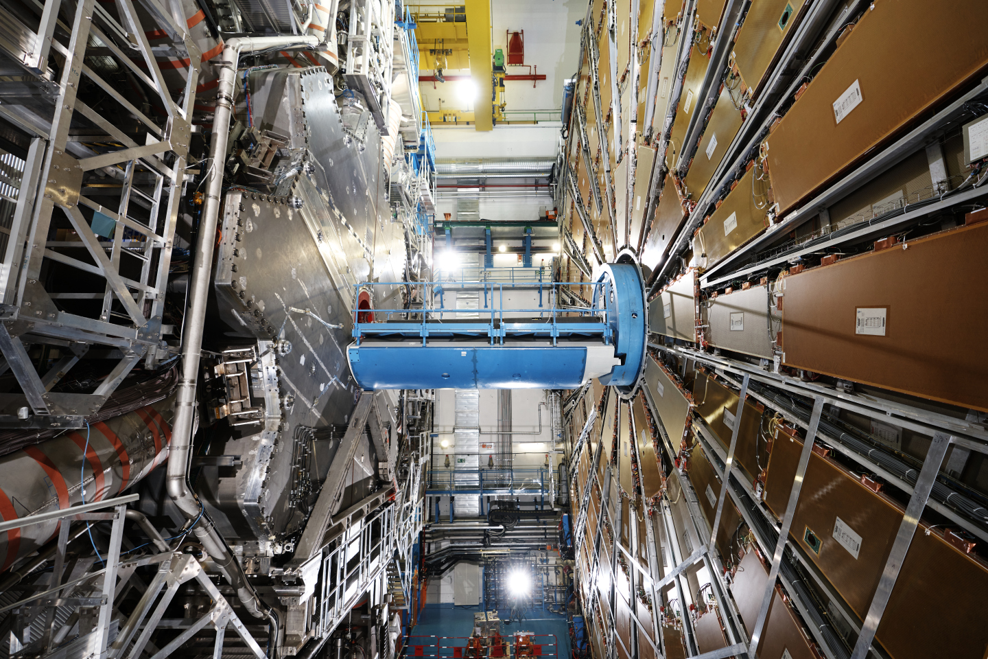 The image shows the ATLAS detector